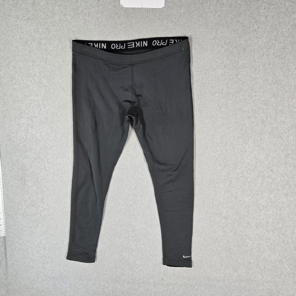Nike Women Activewear Pants S (4-6) Black FIT DRY Nike Pro Compression Leggings
